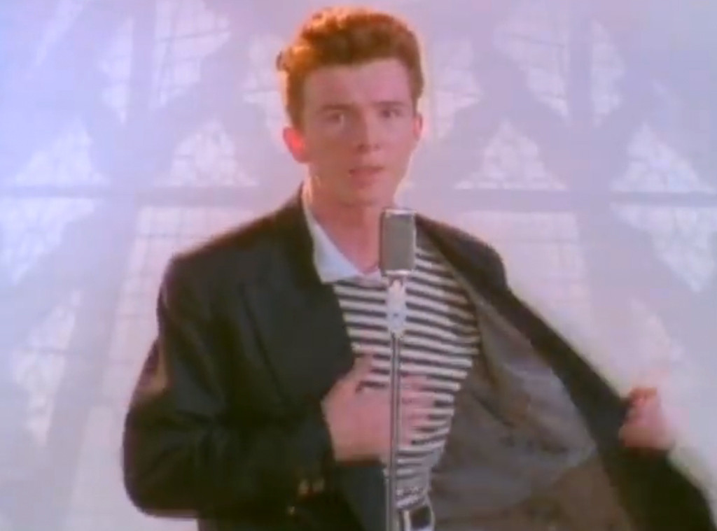 In Honor Of Rick Astley S 50th Birthday Long Live The Rickroll E Online